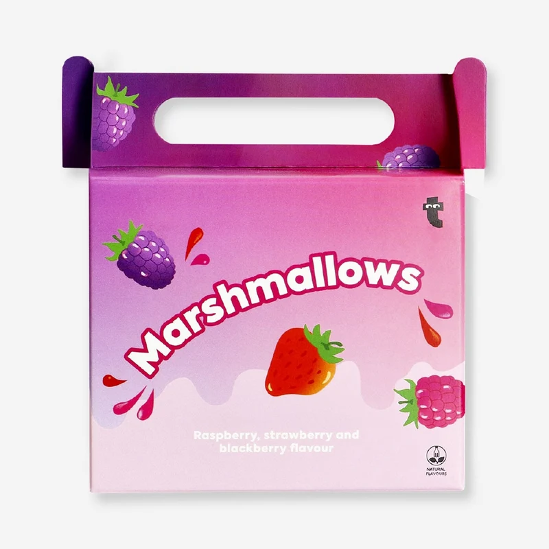 Marshmallow basket - Raspberry, strawberry and blackberry flavour