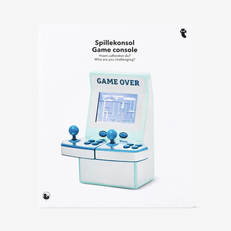 Mini arcade game machine for two players