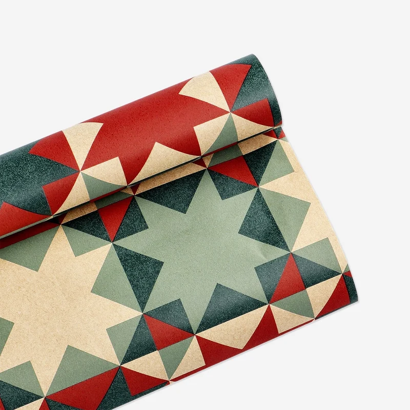 400 cm craft wrapping paper - Christmas stars