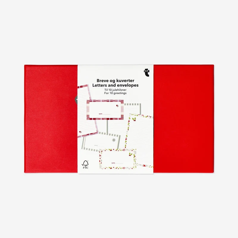 Set of letters and envelopes - 10 pcs