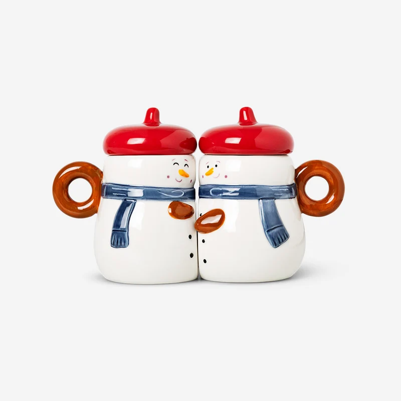 Snowman set of mugs- 2 pcs