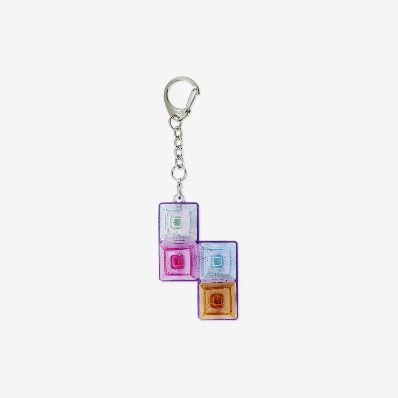 Key ring - Glittery click toy