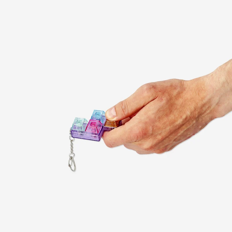 Key ring - Glittery click toy