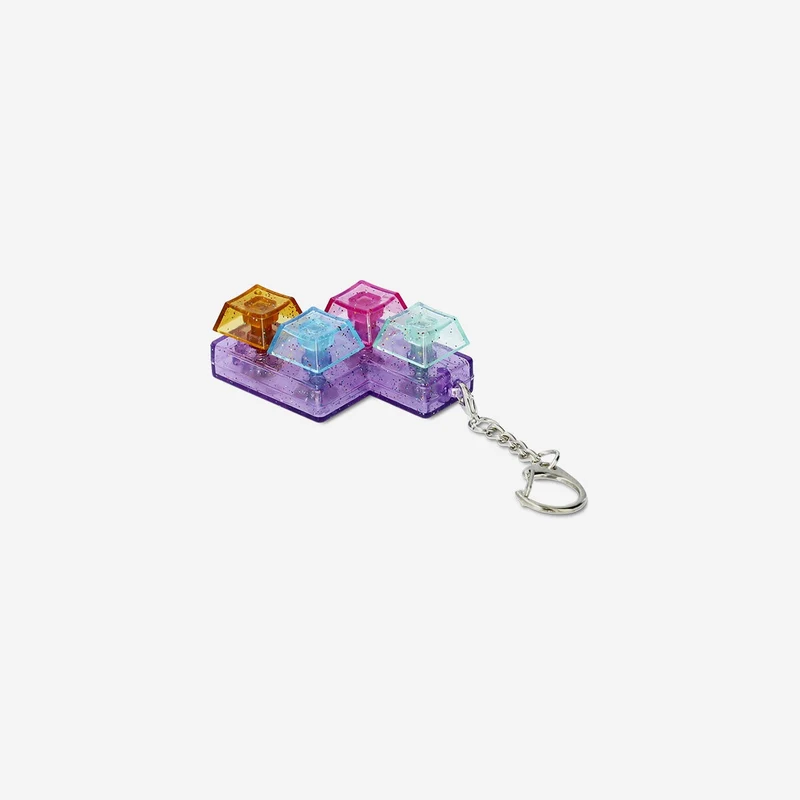 Key ring - Glittery click toy