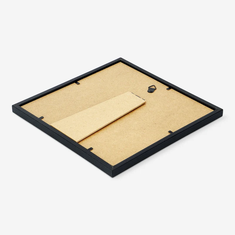Black wood picture frame - 20x20 cm