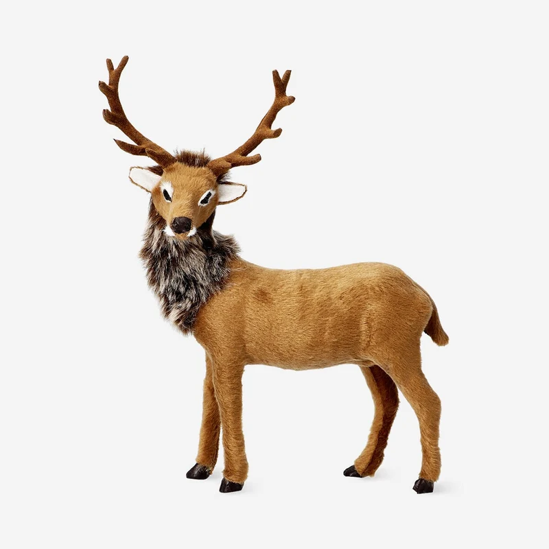 Decorative stag with antlers - 21 cm