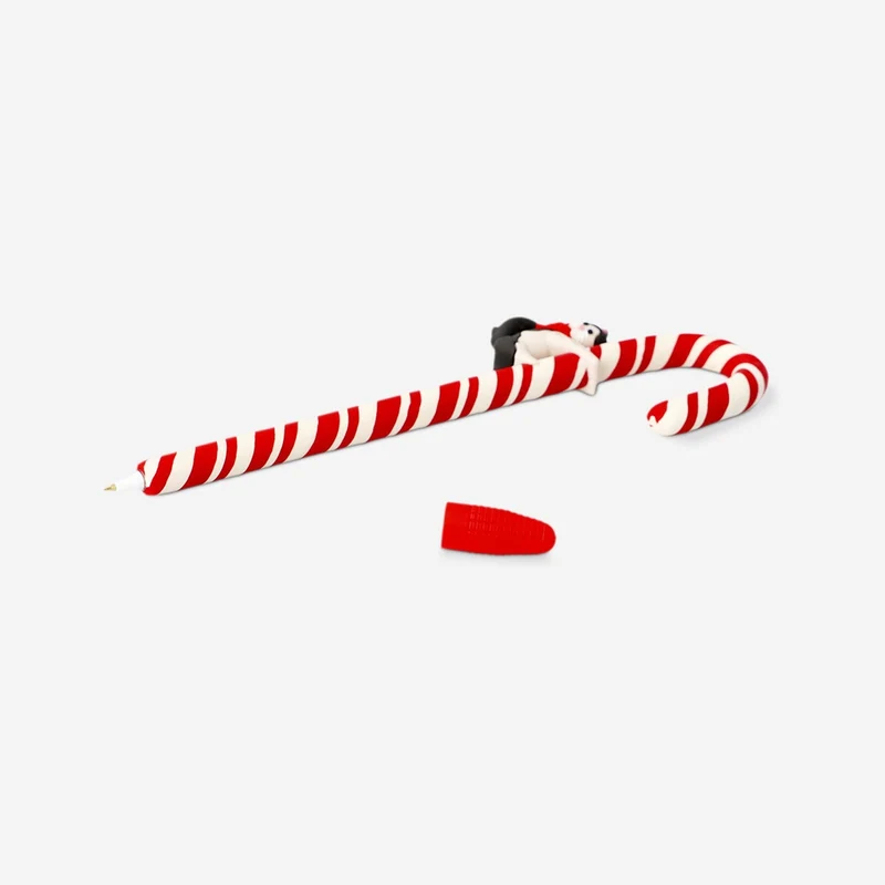 Candy cane ballpoint pen - Black ink