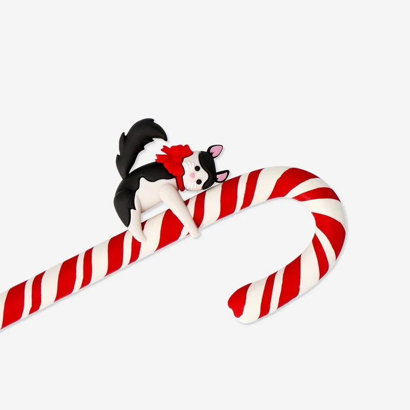 Candy cane ballpoint pen - Black ink