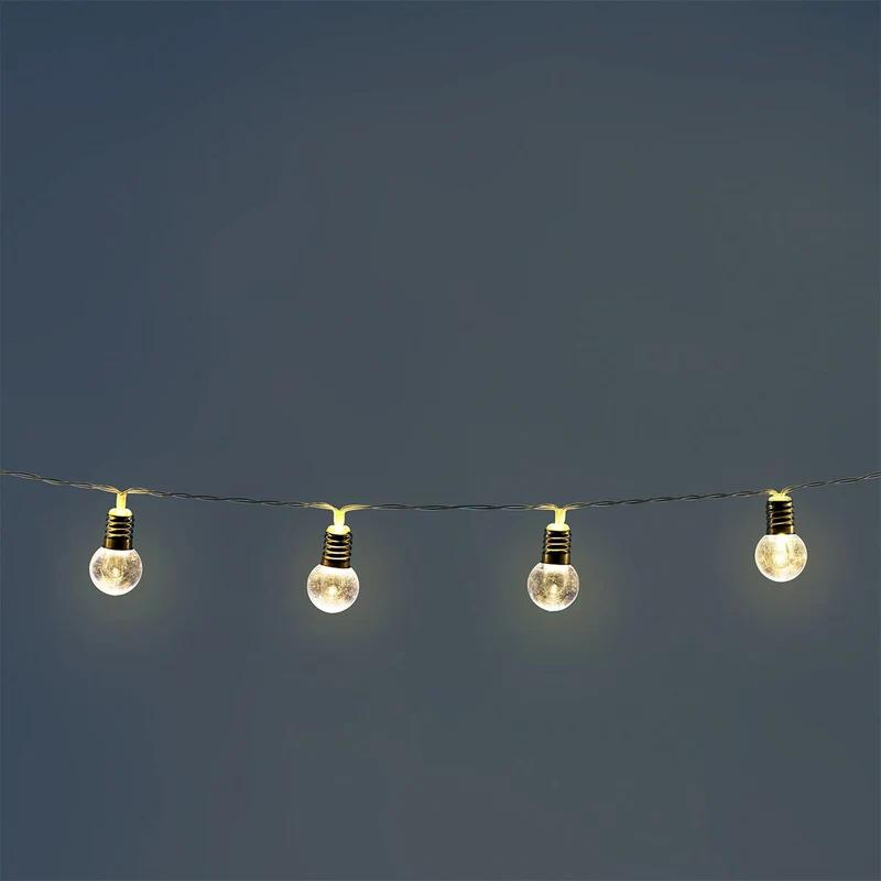 Outdoor string lights with clear bulbs - 390 cm
