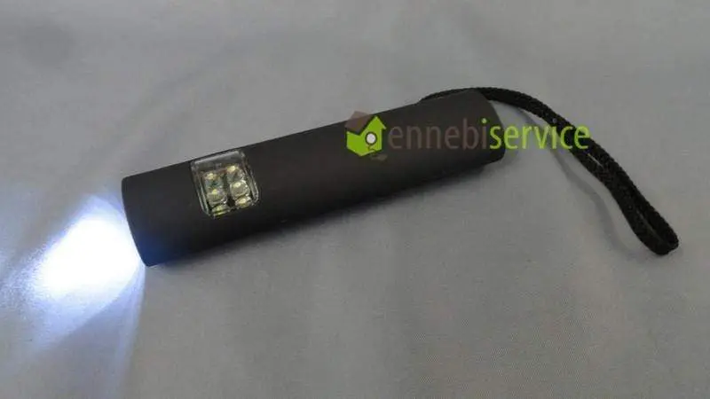 Torcia nera doppio uso a led 10 lampadine Universale