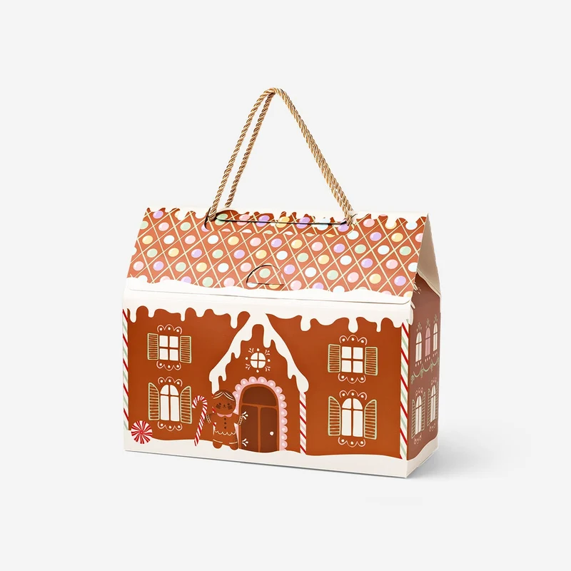 Gingerbread house gift box - 30 cm