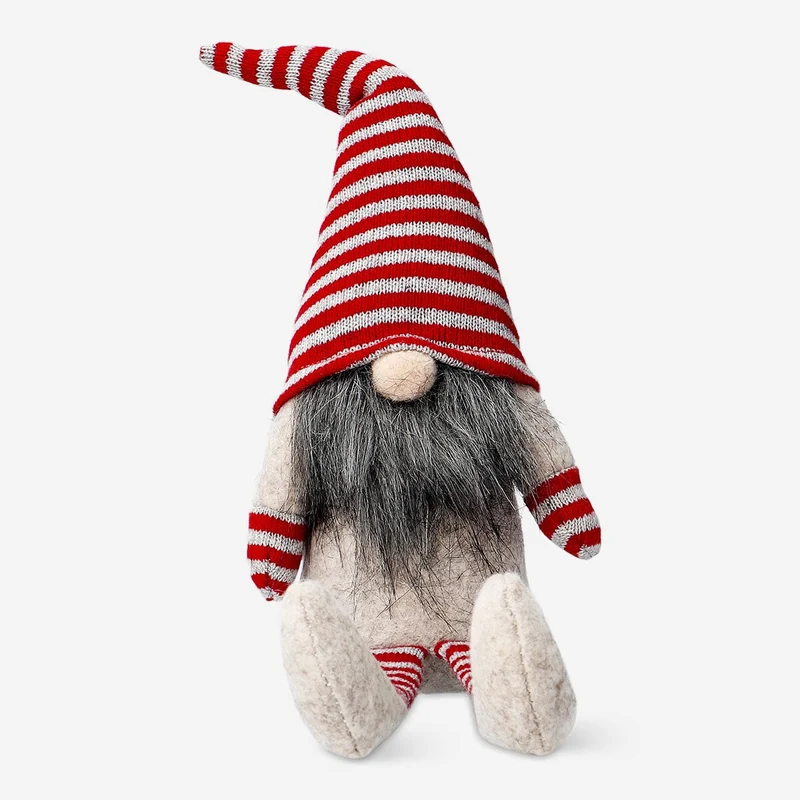 Elf boy with long legs and stripes - 40 cm