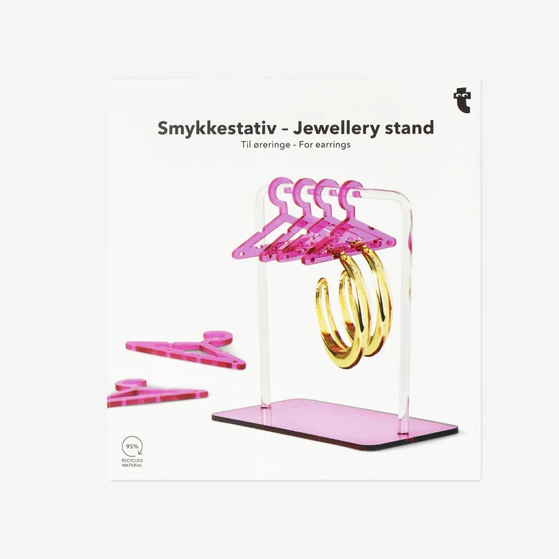 Jewellery stand as clothing hangers for earrings - 8 pcs