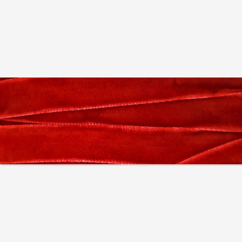 Red velvet ribbon - 5 m