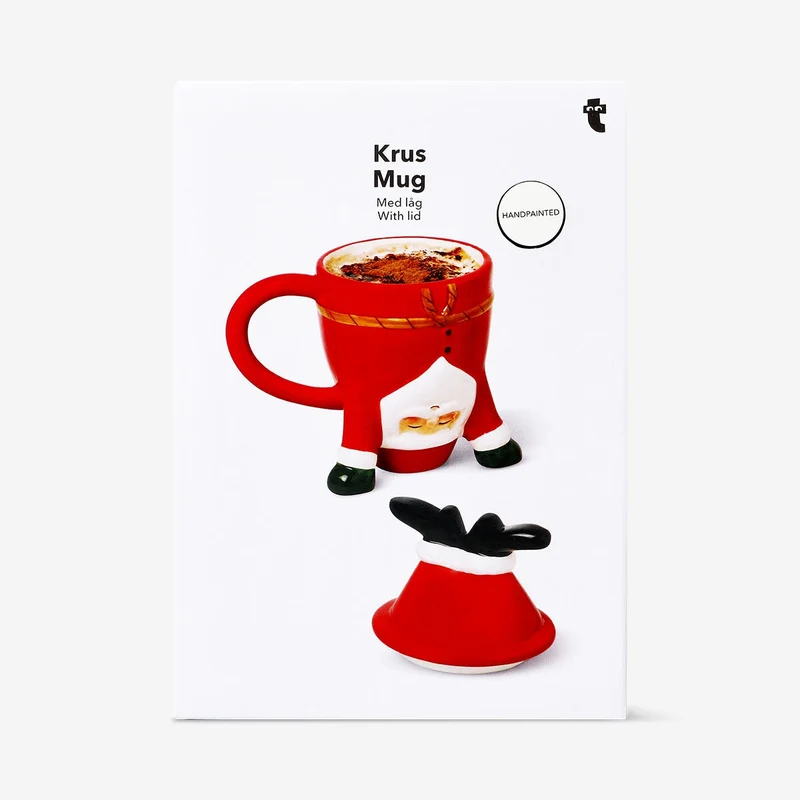 Upside down Santa mug with lid - 300 ml