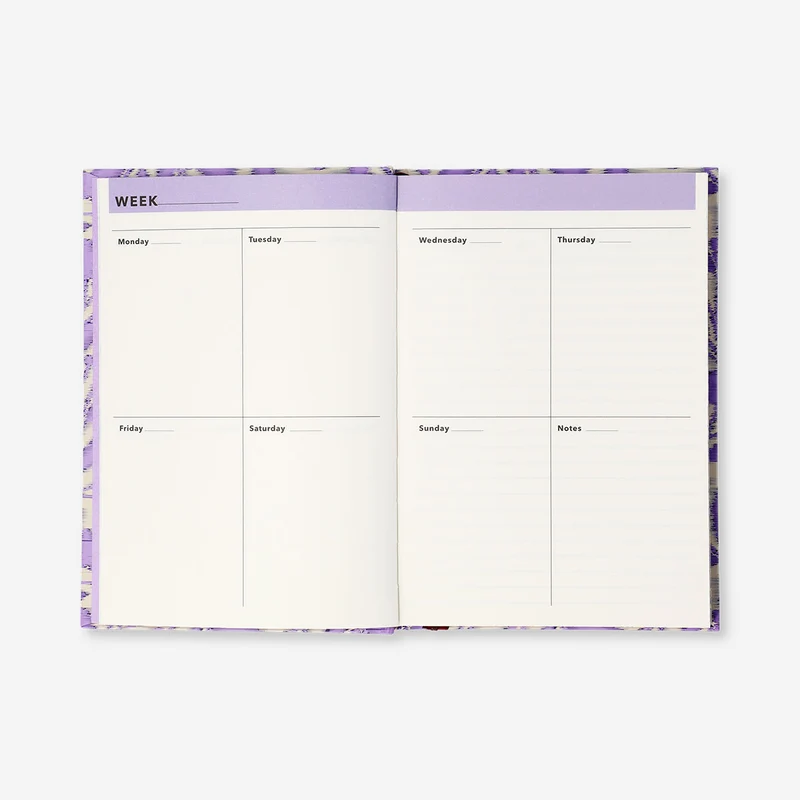 A5 floral study planner - English