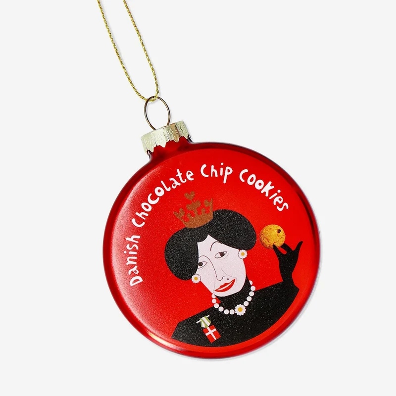 Christmas bauble - Chocolate cookies in tin