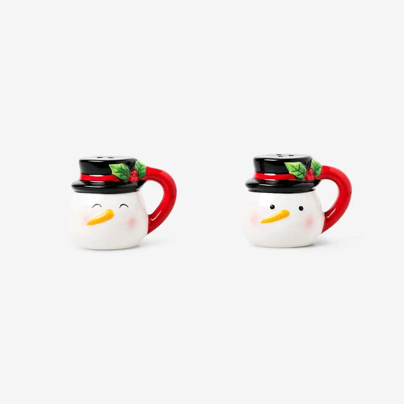 Snowman salt and pepper set