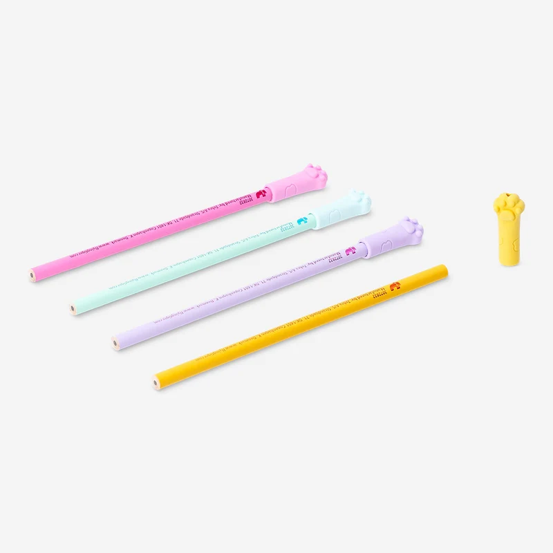 Pencils - Paw toppers - 4 pcs