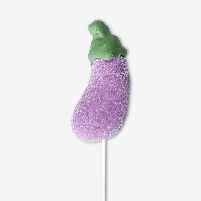 Marshmallow on a stick - Eggplant