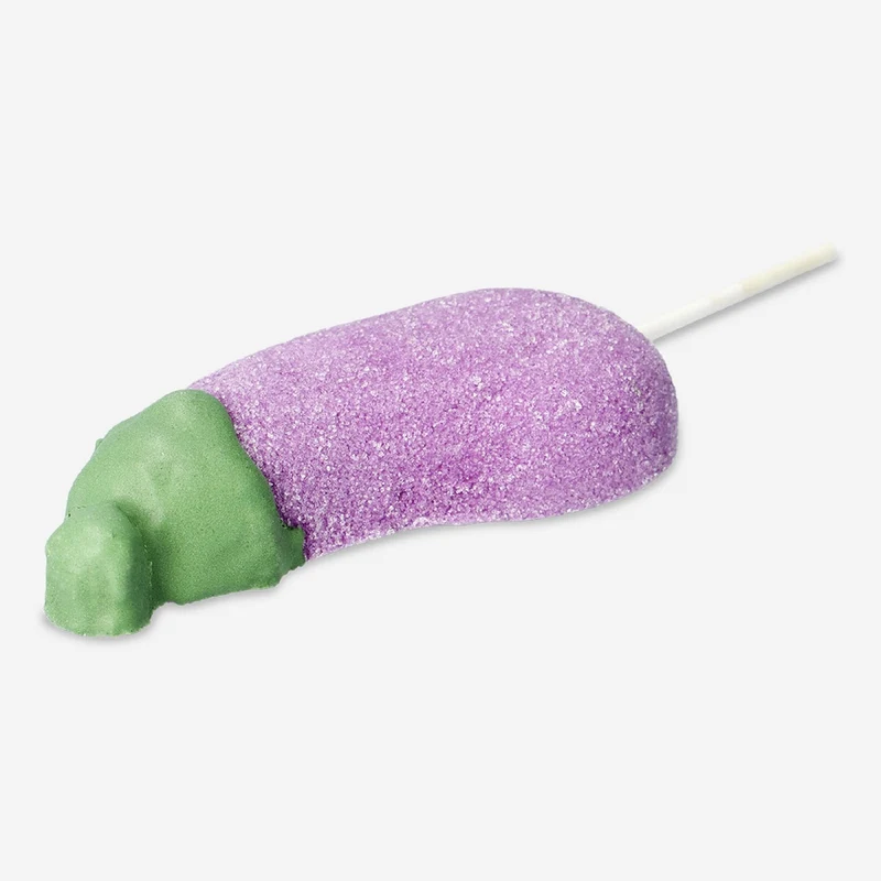 Marshmallow on a stick - Eggplant