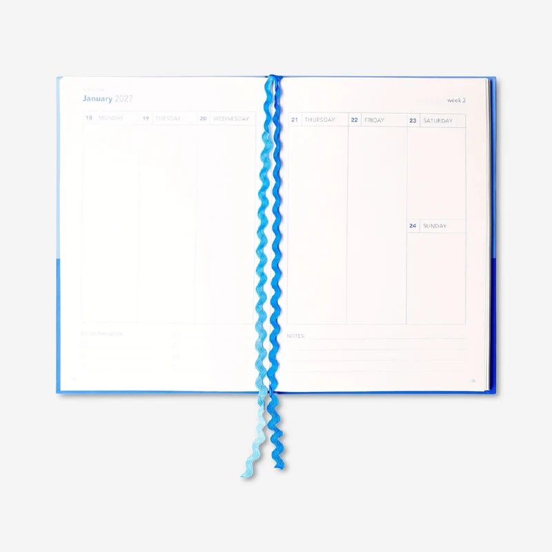 Blue study planner 2026-2027 - English