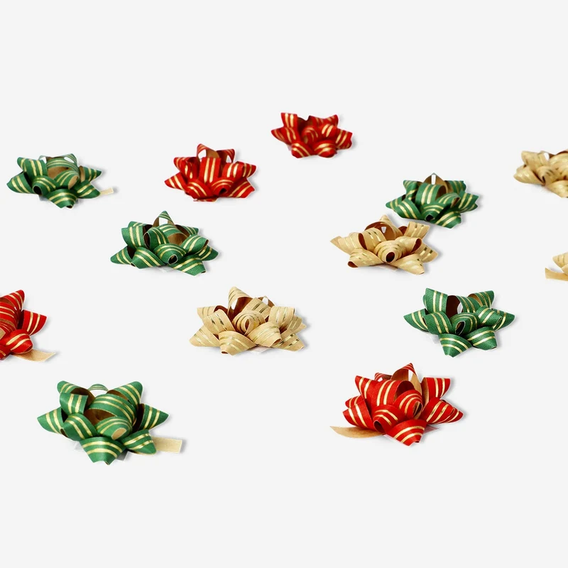 Box of adhesive gift bows - 15 pcs