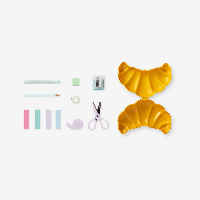 Croissant stationery set - 8 pcs