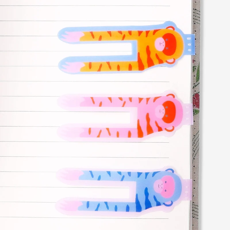 Magnetic bookmarks with monkeys - 3 pcs