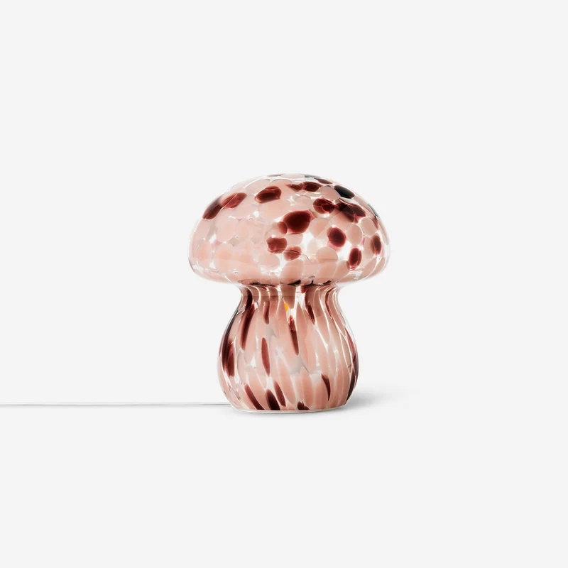Cosy lamp - Glass mushroom with dots