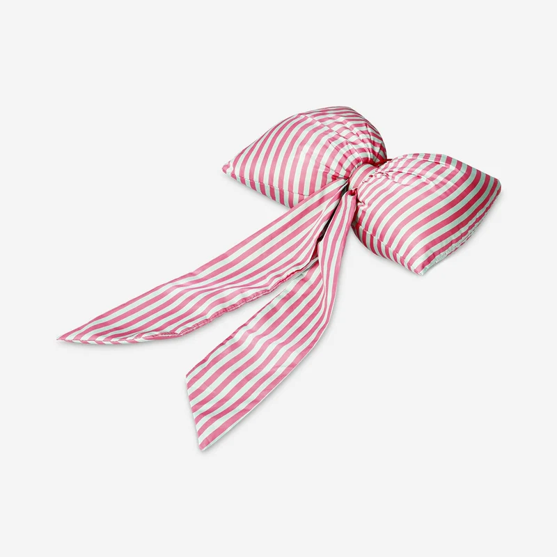 Decorative bow with stripes for hanging - 27 cm