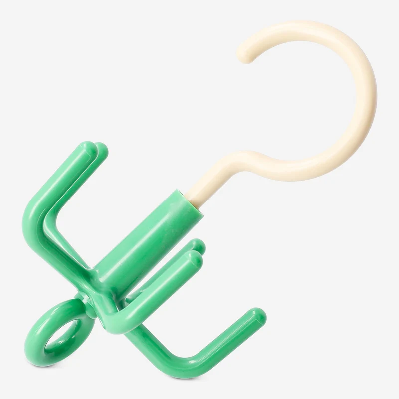 Green hook for scarves and belts