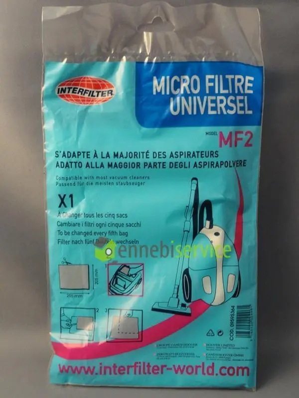 Filtro ritagliabile per aspirapolvere interfilter Universale
