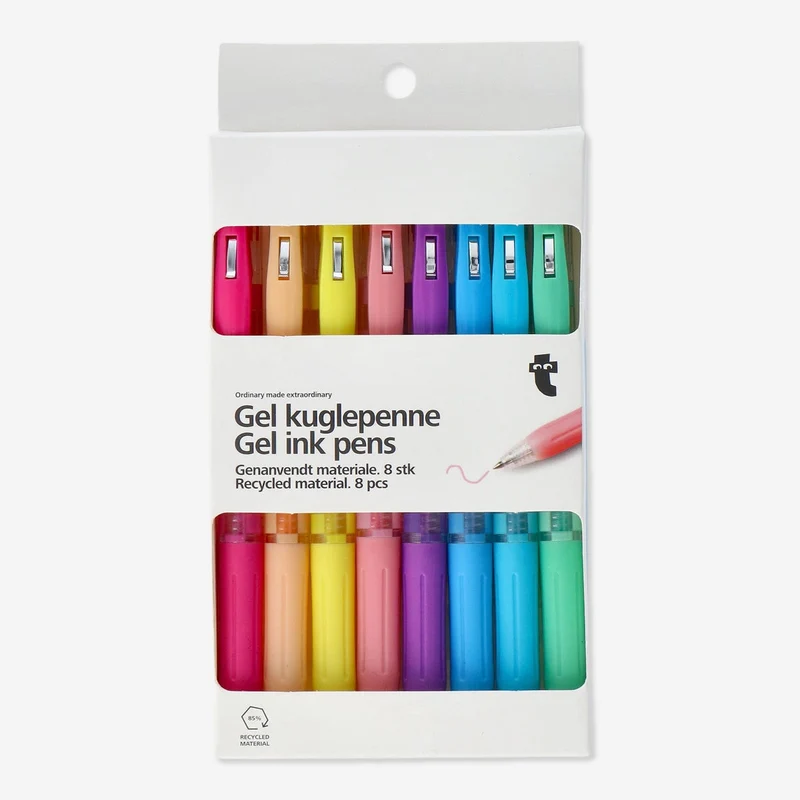 Gel ink pens. 8 pcs