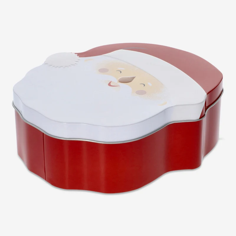 Santa face cake tin - 18 cm
