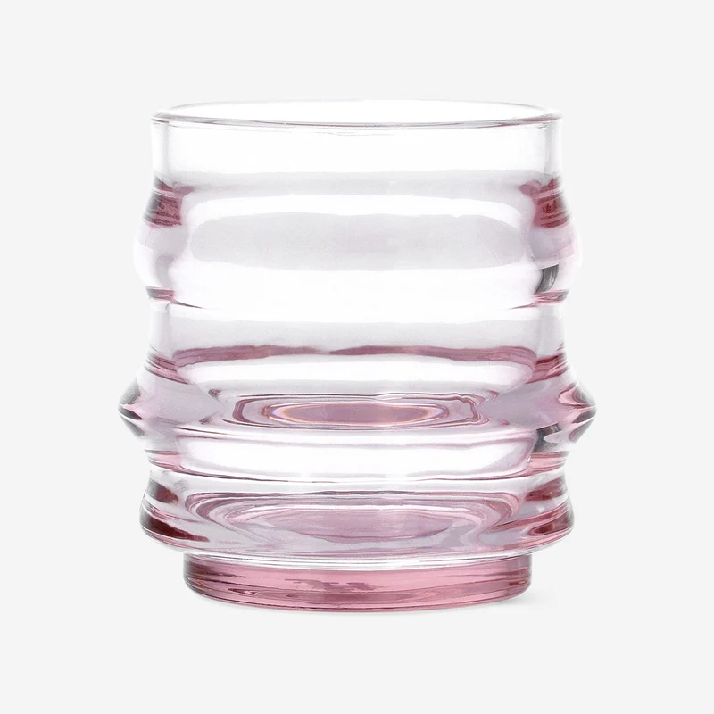 Pink drinking glass - 200 ml