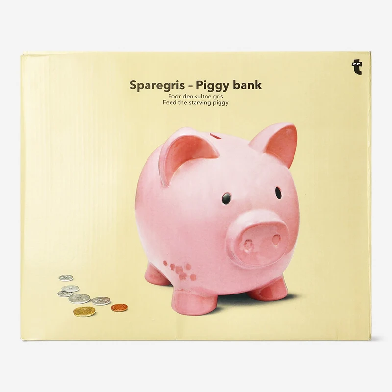 Giant pink piggy bank - 30 cm