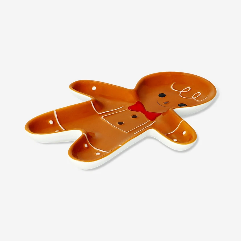 Gingerbread man serving plate - 26 cm