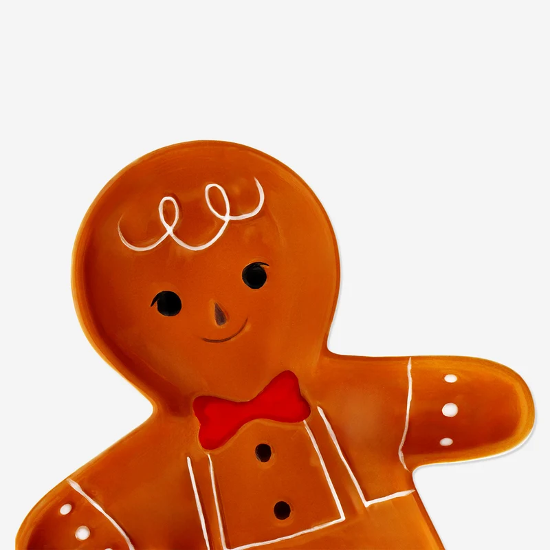 Gingerbread man serving plate - 26 cm