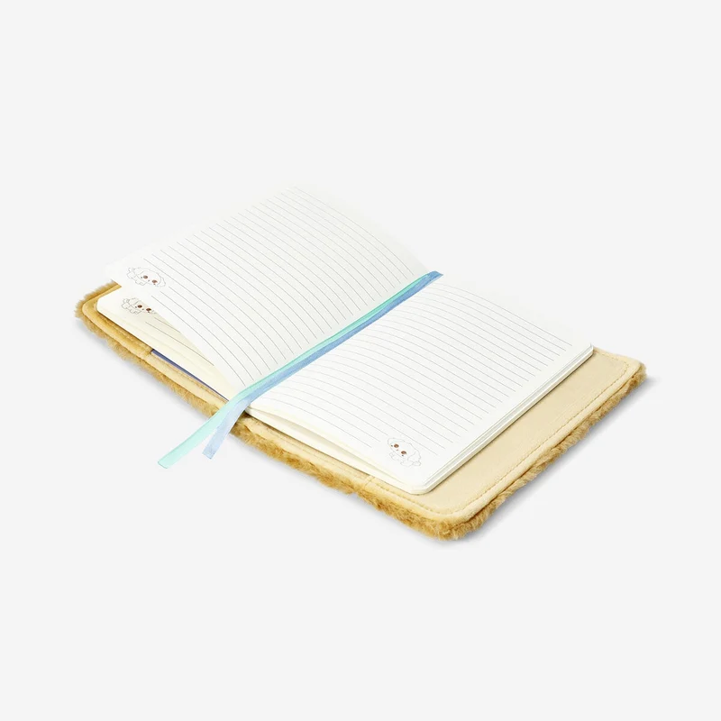 A5 Notebook with plush dog