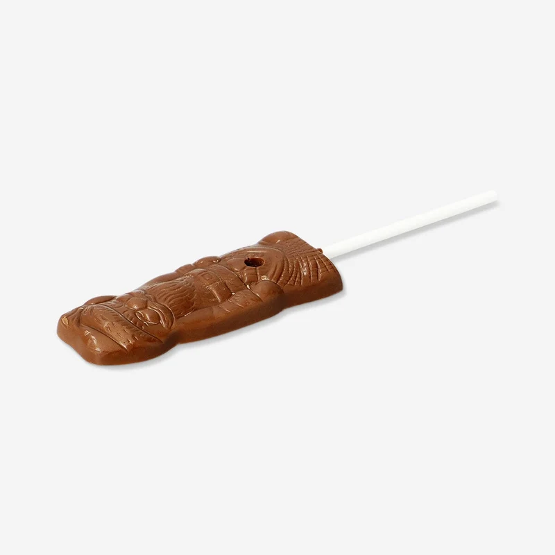 Milk cocoa confectionery Santa lollipops