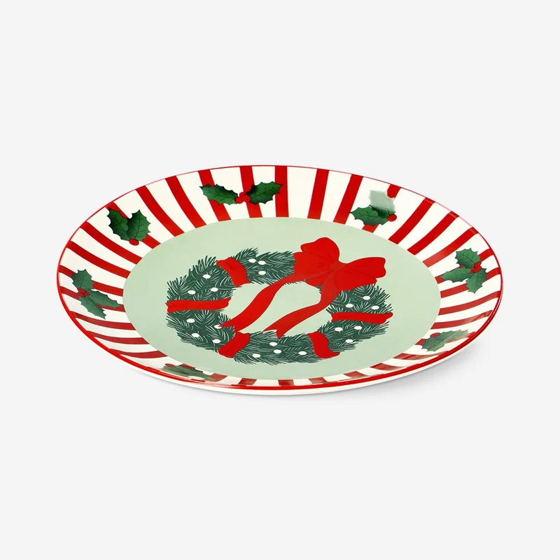 Plate with Christmas print - 20 cm