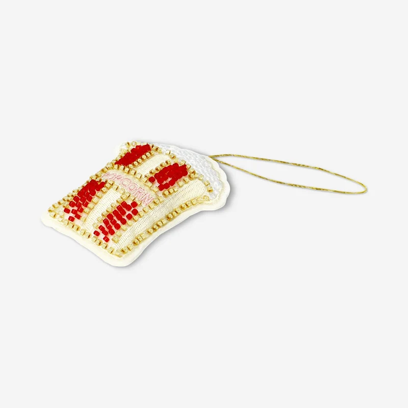 Hanging ornament - Popcorn with beads