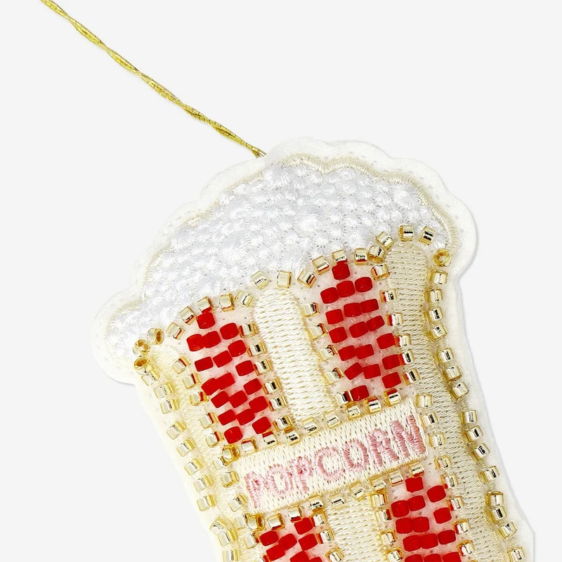 Hanging ornament - Popcorn with beads