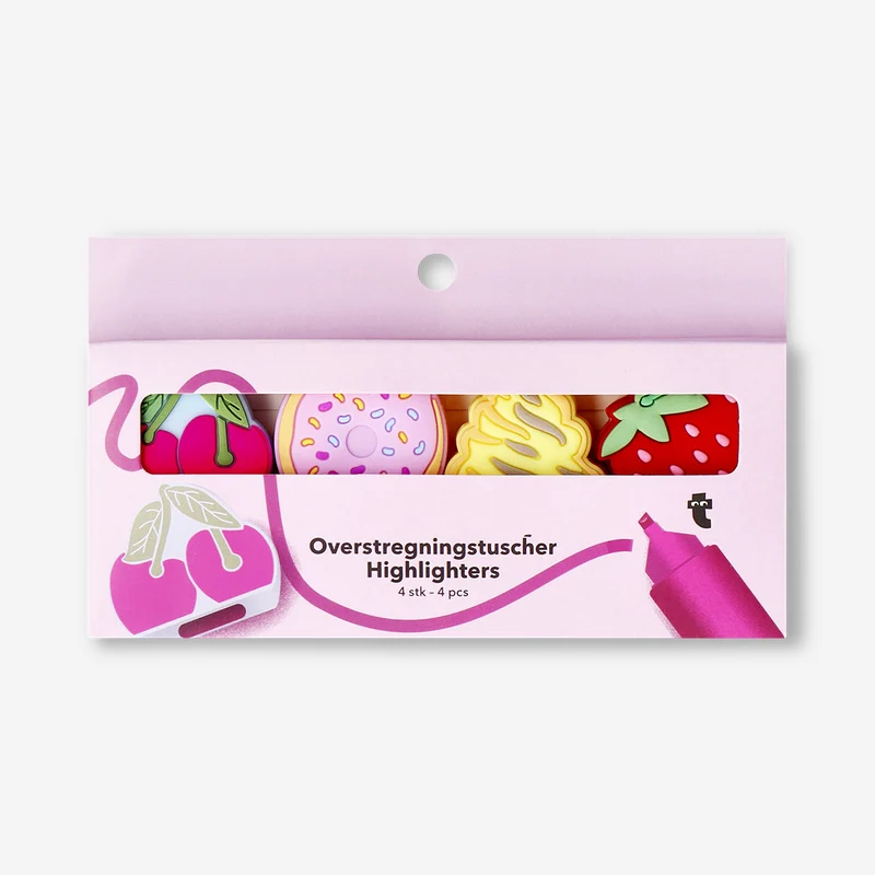 Highlighers as food icons - 4 pcs
