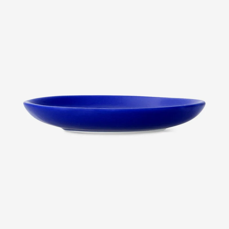 Blue plate with cat design - 10 cm