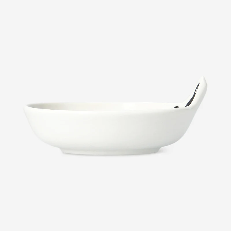 White bowl with cat - 10 cm