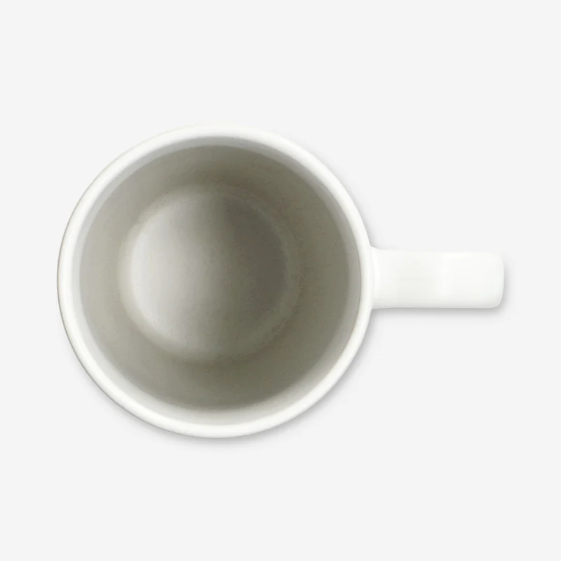White cat mug with handle - 400 ml