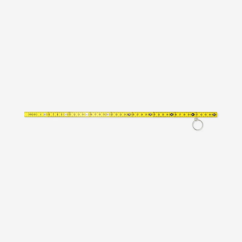Key ring - Mini folding yellow ruler