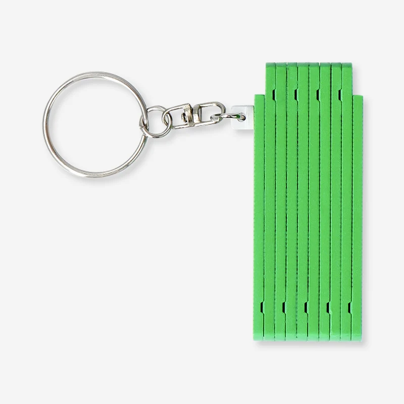 Key ring - Mini folding green ruler